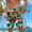 Green, variant on Dovford Men's Swim Trunks Hawaiian Bathing Mesh Lining Suit Swimsuits Beach Shorts with Pockets