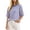 Purple, variant on Maplenight Striped T Shirts for Women Crew Neck Half Sleeve Tee Shirts Relaxed Fit Casual Weekend Walk Lightweight Basic Tops