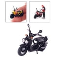 thumbnail image 4 of Modèle de Moto Miniature de Simulation 1:64 Accessoires Objets de Collection Fournitures Scènes Modèle Mini Modèle Bureau Bricolage Mise en Page Micro Paysage, Noir, 4 of 7