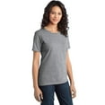 thumbnail image 4 of Port & Company Ladies Essential Ring Spun Cotton T-Shirt, Athletic Heather, XS, 4 of 6