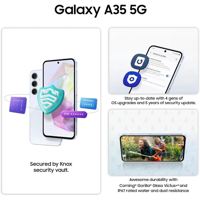 Samsung Galaxy A35 5G + 4G LTE (128GB + 6GB) 6.6