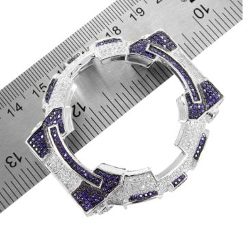 cubic zirconia iced out watch
