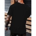 thumbnail image 2 of Men's Casual Slogan Print Short Sleeve T-Shirt, Summer, 2 of 6