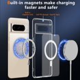 thumbnail image 3 of For Google Pixel 8 Pro Case Compatible With 𝐌𝐚𝐠𝐬𝐚𝐟𝐞, Shockproof Hard Pc Back With Soft Tpu Magnetic Cover Phone Case For Pixel 8Pro, 6.7 Inch, Crystal Clear[o1531], 3 of 5