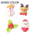 thumbnail image 1 of 30PCS DIY Resin Cellphone Decor Hair Clip Ornament Snowman Deer Mistletoe Christmas Embellishment Santa Clause Flat Back Cabochon MIXED COLOR, 1 of 8