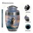 thumbnail image 2 of Lion Urn For Human Ashes Adult Male/Female, Cremation Urns, Lion Theme Memorial Urn, Decorative Ash Holder, Large Urn 10Inch - 1Pcs, 2 of 2