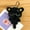 Style C, variant on Little Black Cat Pendant Cartoon Plush Kitten Doll Charms With Beaded Chain Cuddly Cute Black Kitten Keychain For Boys Girls Gifts