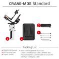 thumbnail image 2 of ora ZHIYUN CRANE-M3S Cámara estándar Estabilizador de cardán de 3 ejes de mano Luz de relleno LED incorporada PD Batería de carga rápida Mini trípode Estuche de transporte para cámara DSLR sin espejo Irfora Estabilizador de cardán, 2 of 7