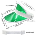 thumbnail image 2 of Gorra Yuanhe 5PCS Visera Solar Transparente Verde Protección UV 56-60cm, 2 of 7