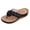 Black, variant on Flower Platform Wedge Dress Backless Sandals for Women Plantar Fasciitis with Arch Support Boho Beach Casual Leather Chunky Heel Orthotic Flip Flops Walking Slides Slippers Black Size 8.5