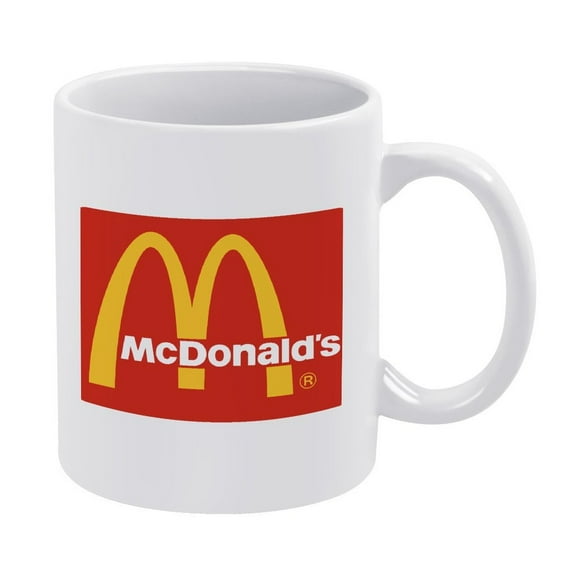 White Mug Fad McDonald Wordmark
