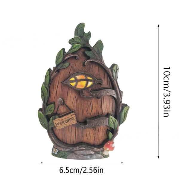 Decoración caprichosa de hongo para puerta | Decoración de cuento de hadas de madera para dormitorio, escalera y jardín | Decoración infantil y para el hogar