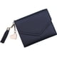 thumbnail image 1 of Cartera pequeña y compacta para mujer con tarjetero con ventana de identificación Mini monedero minimalista para mujer Cartera delgada para mujer y niña con borla (negro) Sailing Electrónica, 1 of 6