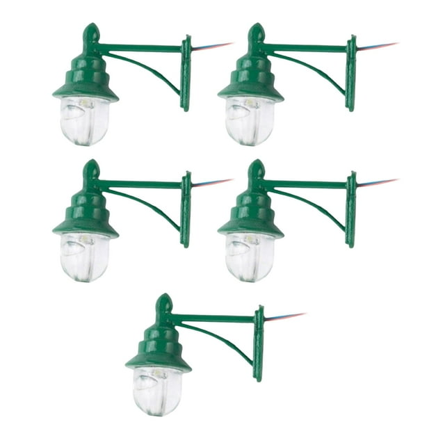 Milaget 5x Mini Hanging Lamp Simulation Decor DIY 1:87 Streets Lamps Model Railway Lamps