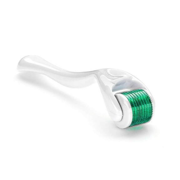 Derma Roller Microneedling Roller for Face,Titanium 0.25mm Micro Needler for Face,Gently Exfoliates,Microneedle Tool for Beard,Scalp & Hair,Skincare Tools for Face,White