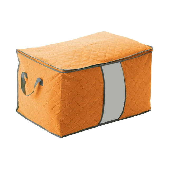 Pompotops Boîte de Rangement pour Couette à la Maison Grande Capacité Boîte de Rangement Pliable avec Fenêtre Liquidation