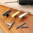 thumbnail image 4 of Uxcell 5 Pack Single Hole Cabinet Knobs, 1.7 Inch Kitchen Cabinet Handles Solid Zinc Alloy t Bar Knob for Kitchen Bathroom Cabinets Drawers Hardware, Gold, 4 of 7
