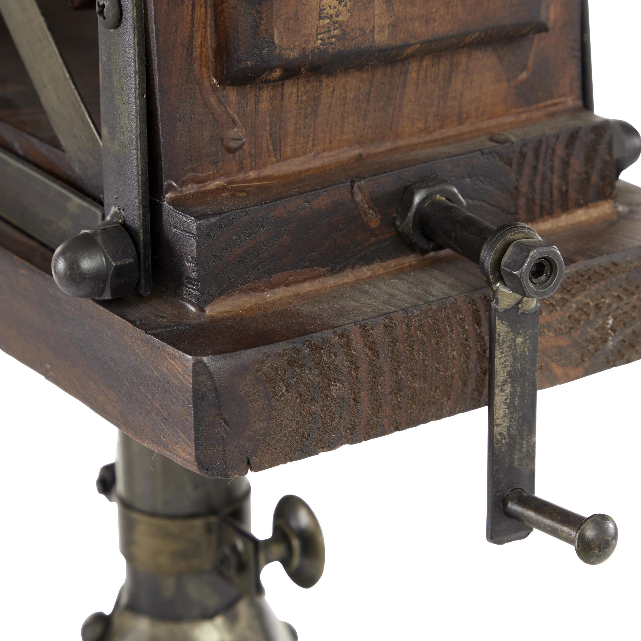 11" x 17" Brown Wood Camera Film Sculpture, by DecMode