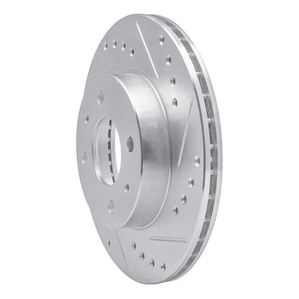 Dynamic Friction Company 631-67045R DFC Brake Rotor - Drilled And Slotted - Silver