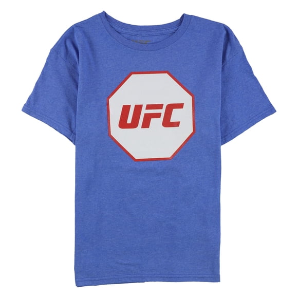 Camiseta gráfica con logotipo de octágono para niños de UFC, azul, M
