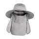 thumbnail image 3 of Sombrero para el sol al aire libre, plegable, portátil, ajustable, de malla transpirable para senderismo y escalada. Gris claro, 3 of 9