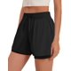 thumbnail image 1 of Pantalones cortos deportivos PINSPARK High Rise para mujer negros, 1 of 6