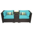 thumbnail image 2 of TK Classics Barbados Wicker 3 Piece Patio Conversation Set with Cup Table and 2 Sets of Cushion Covers, 2 of 2