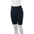 thumbnail image 4 of A2Y Women's Running Exercise High Waisted Bike Cotton shorts Navy L, 4 of 5