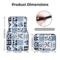 thumbnail image 2 of Crystal Fleece Car Floor Mats Set Of Four - Bottom Injection Molded For Easy Installation To Prevent Interior Contamination Suitable For Most Cars Aliceblue Geometric Patterns_2, 2 of 7