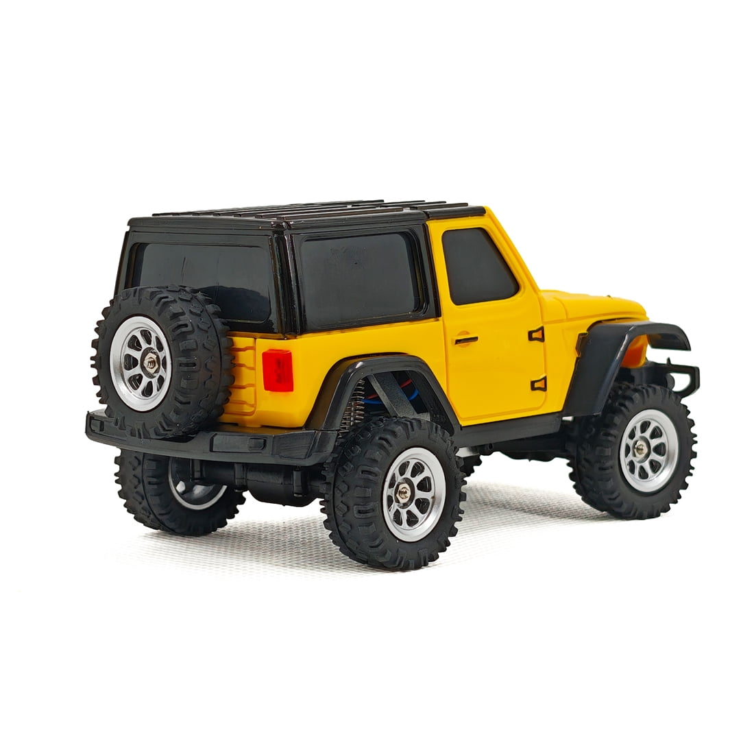 1/36 Scale 4WD RC Climbing Car Mini Off Road Remote Control Truck With LED Front Rear Lights Full Proportional Driving System Electric Rock Crawler Vehicle For Adults Hobbyists