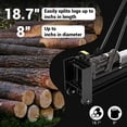 thumbnail image 4 of 12 T Hydraulic Log Splitter Wood Cutter,Manual Log Splitter with Horizontal Full Steel Beam & Built-in Wheel for Backyards, Farms, and Homesteads, 4 of 6