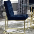 thumbnail image 2 of Cisco Velvet Upholstered Dining Side Chair Gold (Set of 2), 2 of 12