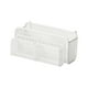 thumbnail image 1 of Cesta de almacenamiento colgante multiusos, estante de noche de malla de alambre de hierro, resistente para dormitorio M blanca con cesta, 1 of 7