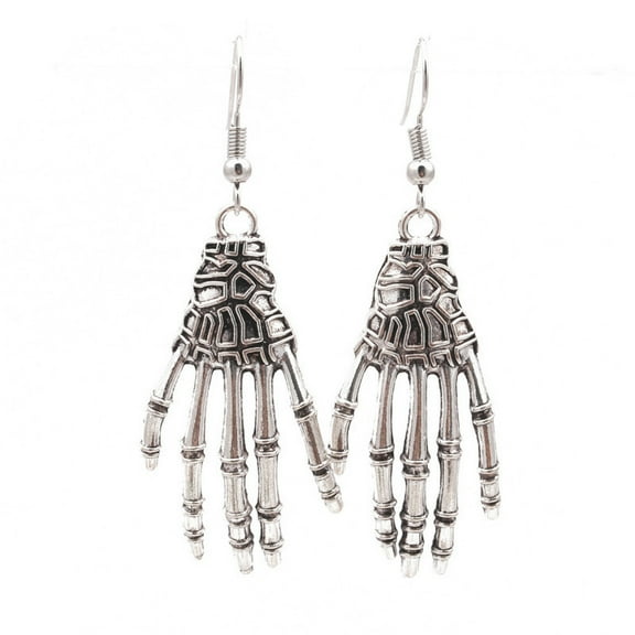 Skeleton Tassel Drop Earrings, Long Dangle Jewelry for Women Halloween Accessories