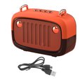 thumbnail image 1 of Altavoz Reproductor de música inalámbrico Caja de altavoz estéreo portátil compatible con Bluetooth 5.0 Mini altavoz de graves, naranja tholdsy EL000708-05B, 1 of 2