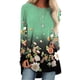 thumbnail image 1 of Audeban - Camiseta para mujer con estampado floral, manga larga, jersey holgado, blusa tipo túnica de trabajo, 1 of 5