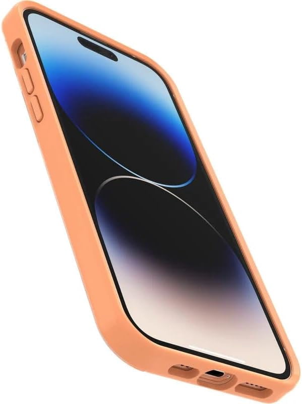 OtterBox iPhone 14 Pro Max (Only) Symmetry Clear Series+ Case - Fungi (Orange) - Ultra-Sleek - Snaps to MagSafe - Raised Edges Protect Camera & Screen - Non-Retail Packaging
