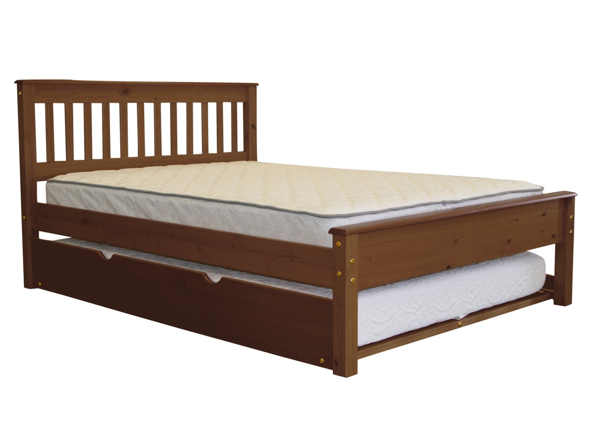 Bedz King Mission Style Full Bed With A Trundle Espresso Bedz King Mission Style Full Bed With A Trundle Espresso Com