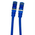 thumbnail image 2 of QualGear RJ45 Cat 7 Ethernet Patch Cable, 10Gpbs High-Speed Cable, 600MHz, Triple-Shielded, Round, 15 Feet, Blue, 2 of 4
