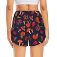 thumbnail image 4 of Xecao's Autumnal Forest for a double-layer running short for women, perfect for gym, tennis, and more, featuring a convenient pocket., 4 of 9
