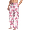 thumbnail image 6 of Honiee pink polka dot bows for men - a sleek fusion of Straight Pajama Pants, versatile Lounge Pants, and cozy Sleepwear, all rolled into one-XX-Large, 6 of 6