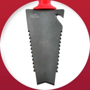 Root Slayer 17011 Heavy Duty Steel Garden Trowel with Serrated Blade and Holster