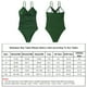 thumbnail image 3 of Traje De Baño De Una Pieza Con Tirantes Traje de baño de una pieza con tirantes para mujer, sin espalda, sexy, vacaciones en la playa (XXL, verde militar) Tmvgtek Para Estrenar, 3 of 8