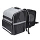 thumbnail image 5 of Transportín para perros, mochila ligera y plegable, expandible, resistente, ventilada, para mascotas, transportador para gatos para animales pequeños, Gris, 5 of 8
