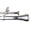 Satin Nickel, variant on Meriville 1-Inch Diameter Ardmore Telescoping Double Window Treatment Curtain Rod, 28-Inch to 48-Inch, Royal Gold