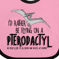 thumbnail image 4 of Inktastic Flying Pterodactyl Boys or Girls Baby Bib, 4 of 4
