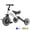 White, variant on KORIMEFA 3 in 1 Kids Tricycle for 1-3 Year Olds, Toddler Trike for Balance Training, Baby Bike for Boy