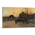thumbnail image 1 of ARTCANVAS A Fallen Night In The Village Canvas Art Print by Eugene Galien-Laloue - Size: 26" x 18" (1.50" Deep), 1 of 9