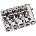 thumbnail image 3 of Lefu Professional Travel Bass Bridge 4String Headless Brass Roller Saddle Guitar Part, 3 of 10