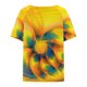 thumbnail image 5 of Camiseta de manga corta con cuello en V estampada informal para mujer a la moda Fridja bn5670, 5 of 5